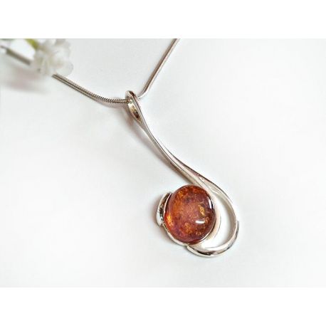 Bernstein Anhänger Silber 925 Bernsteinschmuck ba656