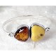 Bernsteinschmuck - Bernstein-Armreif  18 cm Silber-925  (BB134)