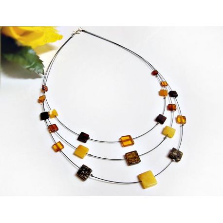 Bernsteinschmuck - Bernstein-Collier  (DC74)