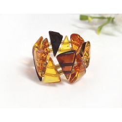 Bernstein Ring  Gummizug Bernsteinschmuck cj61