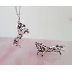 Pferd Anhänger Silber 925 Pferdanhänger Figur su378