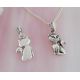 Katze Anhänger Silber 925 su379