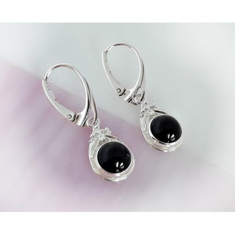Onyx Ohrhänger Silber 925 Silberschmuck se144