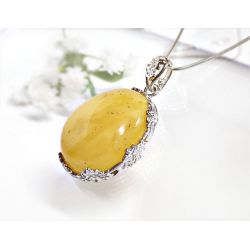 Bernstein Anhänger Silber 925 Bernsteinschmuck ba674