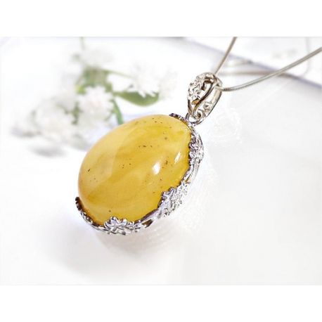 Bernstein Anhänger Silber 925 Bernsteinschmuck ba674