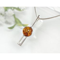 Bernstein Anhänger Silber 925 Bernsteinschmuck ba676