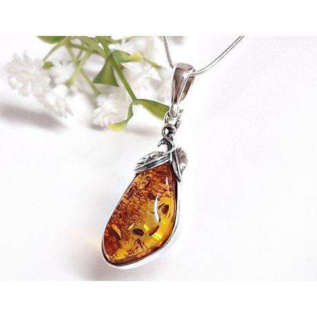 Bernstein Anhänger Silber 925 Bernsteinschmuck ba677