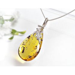 Bernstein Anhänger Silber 925 Bernsteinschmuck ba678