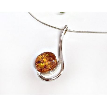 Bernstein Anhänger Silber 925 Bernsteinschmuck ba679