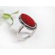 Korallen Ring Silber 925 kl339