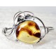 Bernsteinschmuck - Bernstein-Armreif  19 cm Silber-925  (BB125)