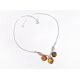 Bernstein Collier Kette Silber 925 dc265