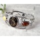 Bernsteinschmuck - Bernstein-Armreif 18 cm  Silber-925  (BB147)