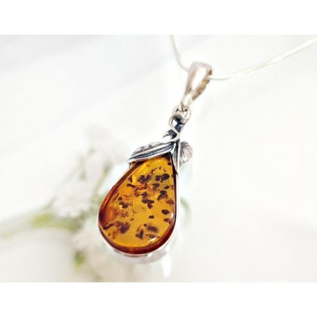 Bernstein Anhänger Silber 925 Bernsteinschmuck ba684