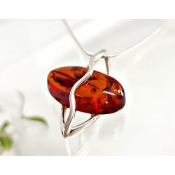 Bernstein Anhänger Silber 925 Bernsteinschmuck ba689