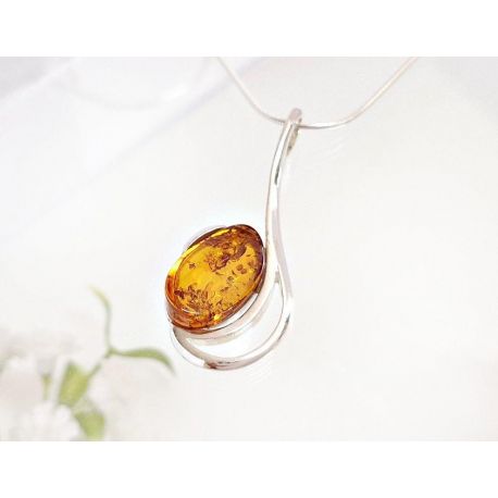 Bernstein Anhänger Silber 925 Bernsteinschmuck ba690