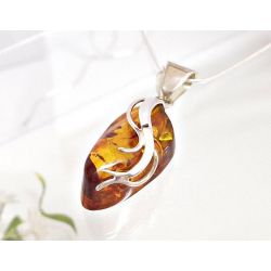 Bernstein Anhänger Silber 925 Bernsteinschmuck ba692