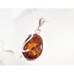 Bernstein Anhänger Silber 925 Bernsteinschmuck ba694