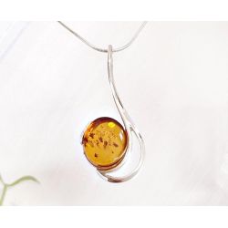 Bernstein Anhänger Silber 925 Bernsteinschmuck ba696