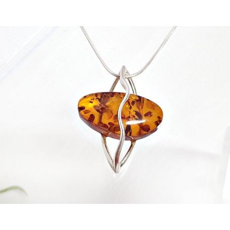 Bernstein Anhänger Silber 925 Bernsteinschmuck ba697