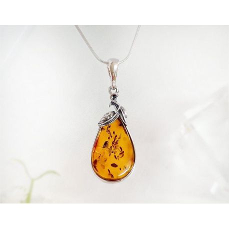 Bernstein Anhänger Silber 925 Bernsteinschmuck ba705