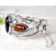 Bernsteinschmuck - Bernstein-Armreif 18 cm  Silber-925  (BB128)