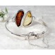 Bernsteinschmuck - Bernstein-Armreif  17 cm Silber-925  (BB131)