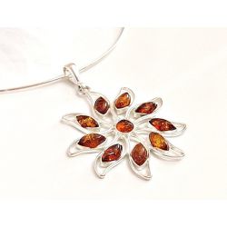 Bernstein Anhänger Silber 925 Bernsteinschmuck ba708