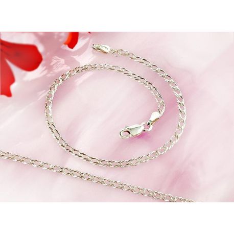 Armband Silber Silber 925 Rombokette sg212