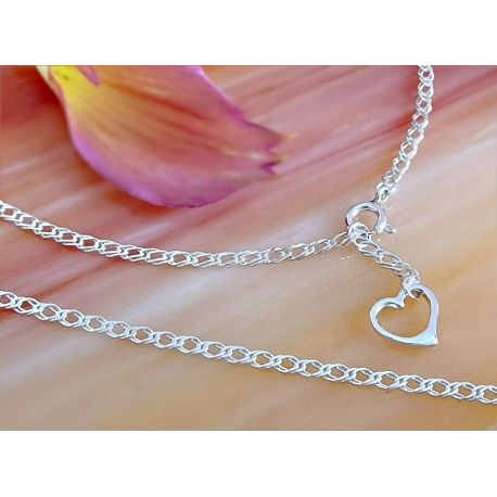 Fußkettchen Silber 925 24-30 cm Silberschmuck fr74