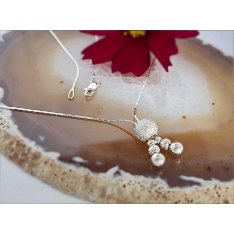 Kette Silber 925 42 cm Collier Damen Silberschmuck sd219