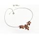 Bernstein Collier Kette Silber 925 dc267