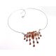 Bernstein Collier Kette Silber 925 dc271
