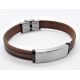 Herrenarmband Leder braun Armband SG176