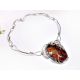 Bernstein Collier Silber 925 46 cm Bernsteinschmuck dc273