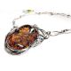 Bernstein Collier Silber 925 46 cm Bernsteinschmuck dc273