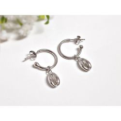 Ohrstecker Silber 925 rhodiniert Sterlingsilber sx142