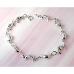 Armband Silber Mond 18,5 cm Silber-925  SG110