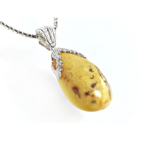 Bernstein Anhänger Silber 925 ba758