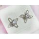 Ohrstecker  Silber 925 Blumen Silberschmuck SB133