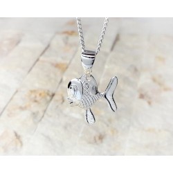 Anhänger Fisch Silber 925 SU242
