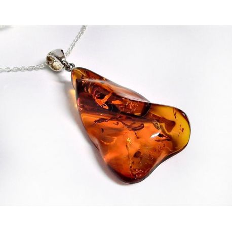 Bernstein Anhänger Silber 925 Bernsteinschmuck ba772