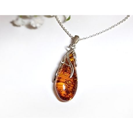 Bernstein Anhänger Silber 925 Bernsteinschmuck ba773