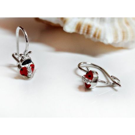Ohrhänger Silber 925 Delfin Kinderschmuck AK111
