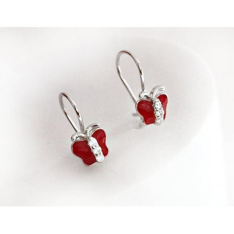 Ohrhänger Silber 925 Schmetterling Kinderschmuck AK115