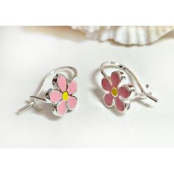 Ohrhänger Silber 925 Blume Kinderschmuck AK118