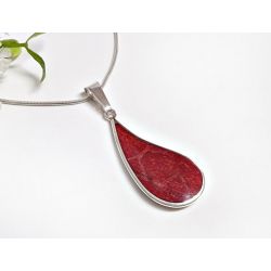 Anhänger Silber mit Koralle 925 kl362