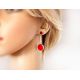 Ohrstecker mit Koralle Silber 925 Silberschmuck kl371