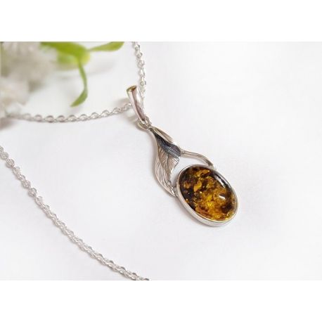 Bernstein Anhänger Silber 925 ba781