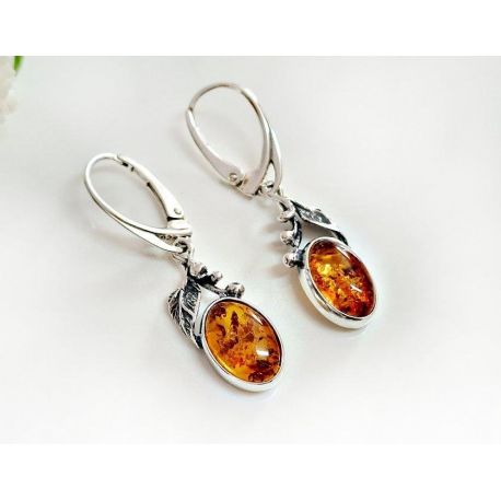 Bernstein Ohrhänger Silber 925 bj250